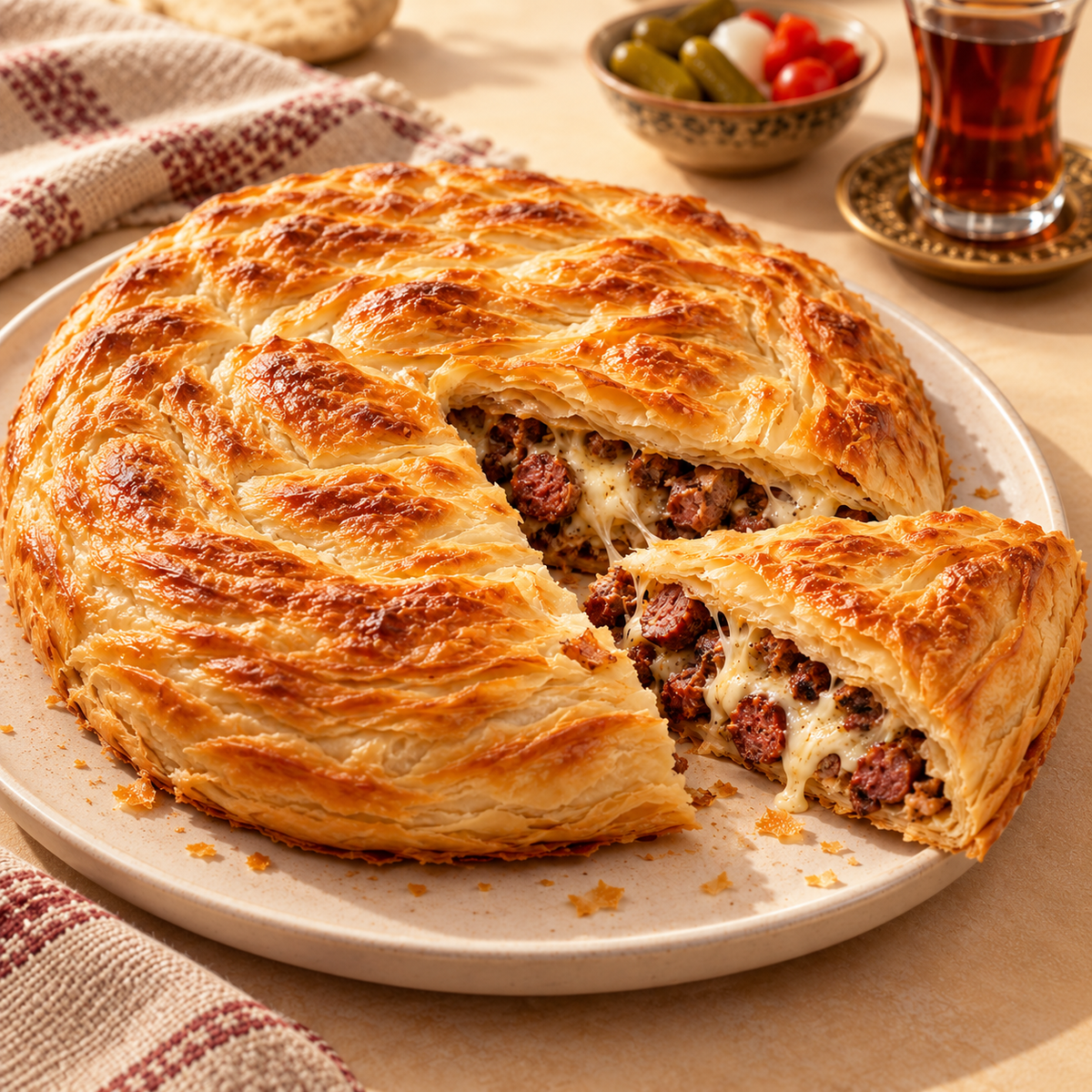 Sausage Cheese Feteer Medium