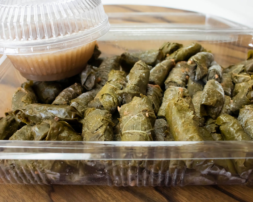 Stuffed Vine Leaves + Cooking Broth