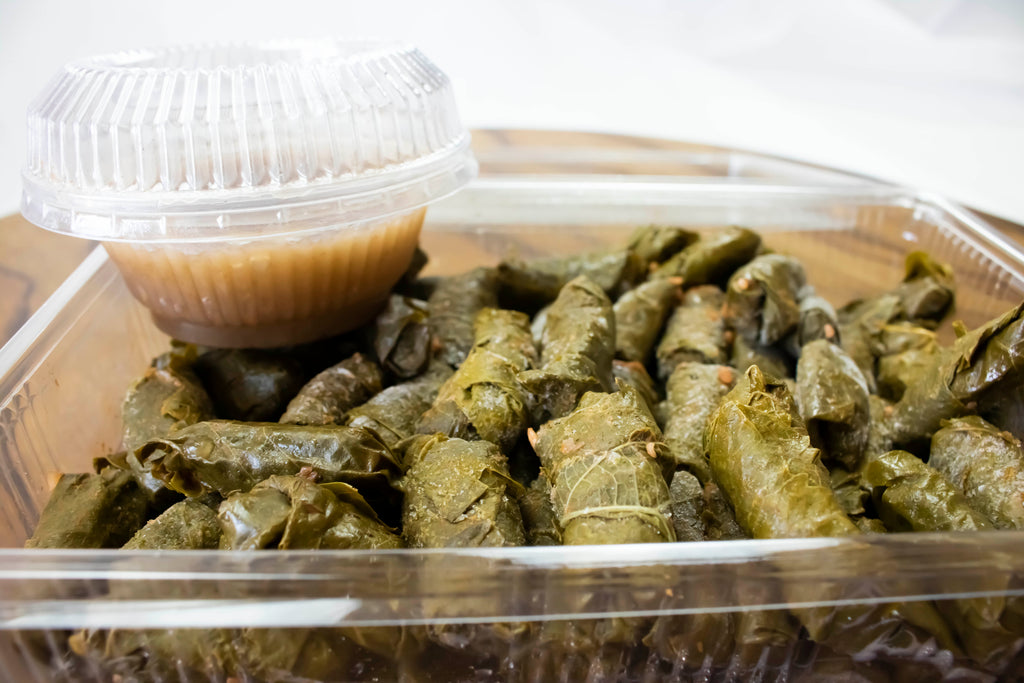 Stuffed Vine Leaves + Cooking Broth