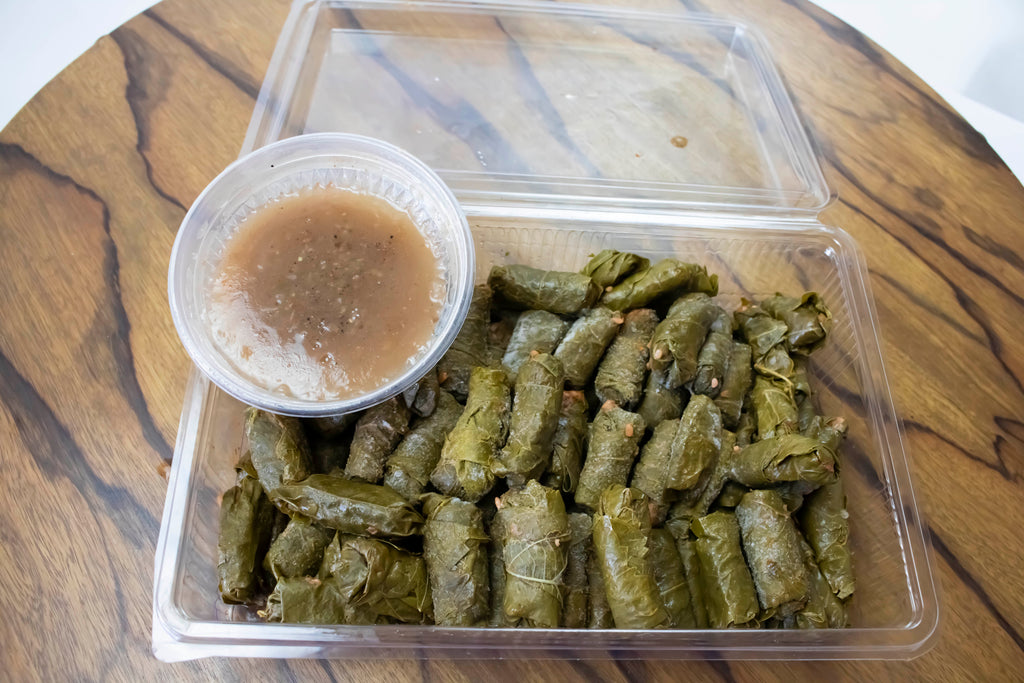 Stuffed Vine Leaves + Cooking Broth