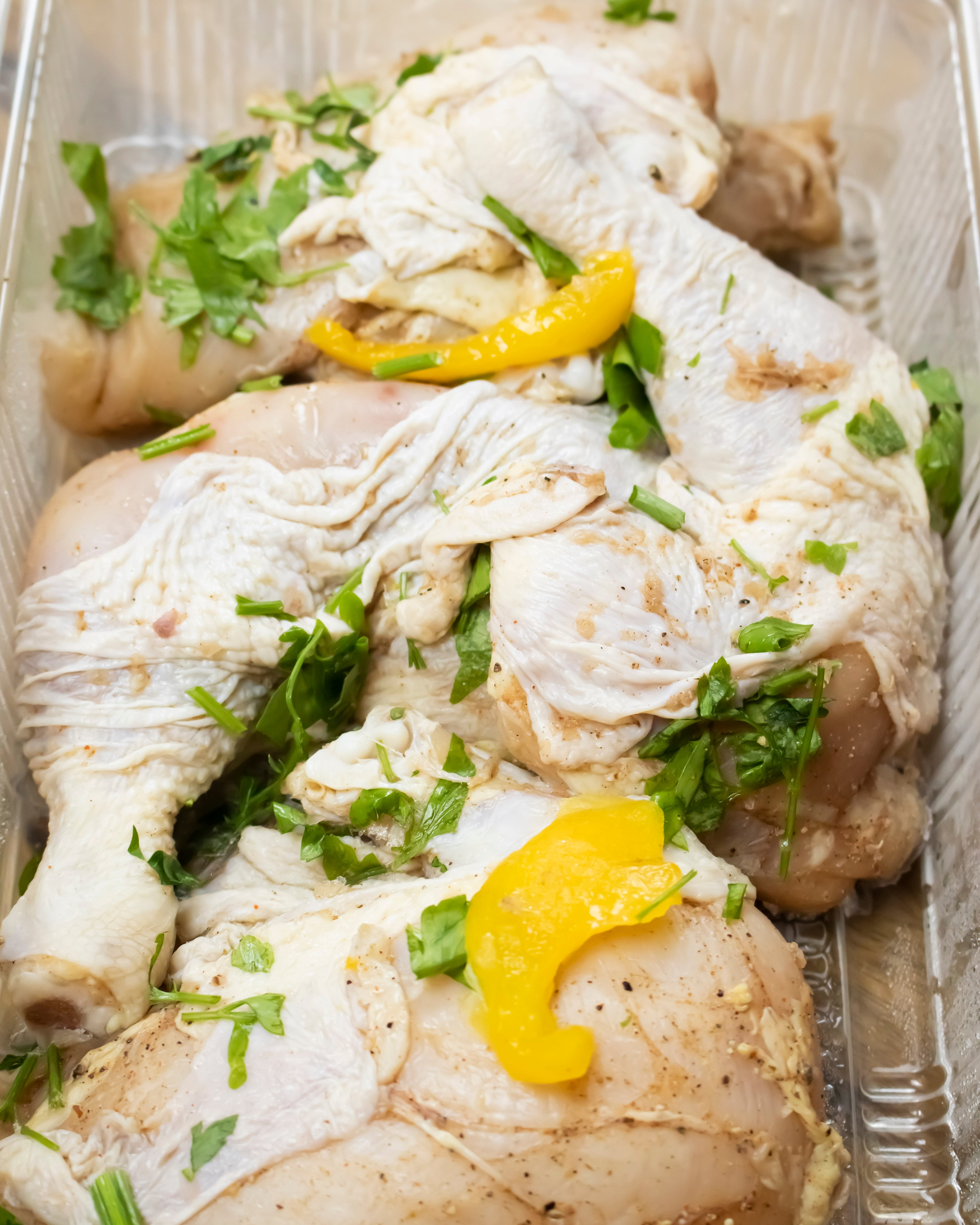 Marinated Chicken Cut into 4 Pieces