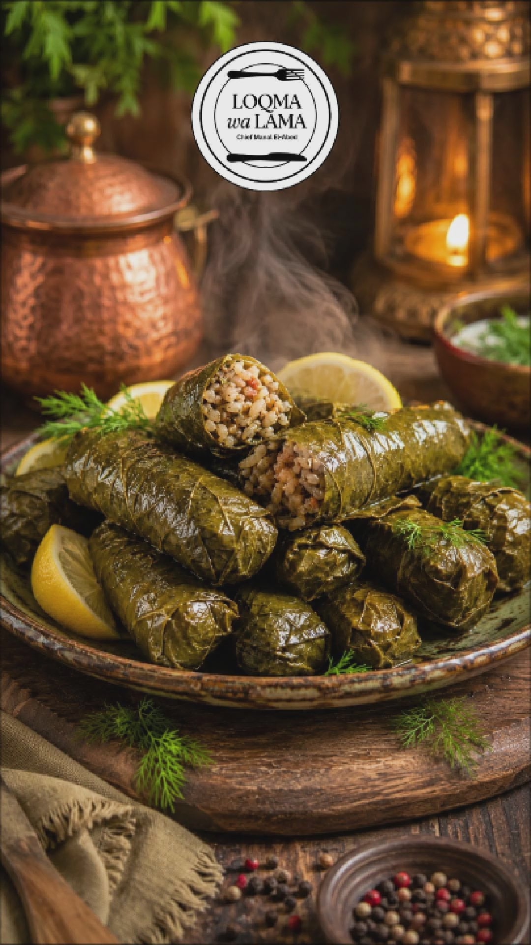 Stuffed Vine Leaves + Cooking Broth