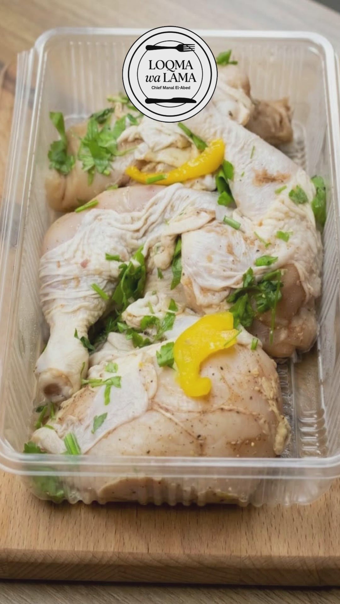 Marinated Chicken Cut into 4 Pieces